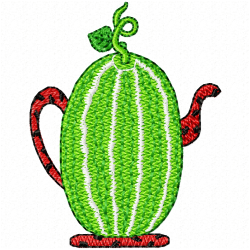 Teapots Embroidery Design 11